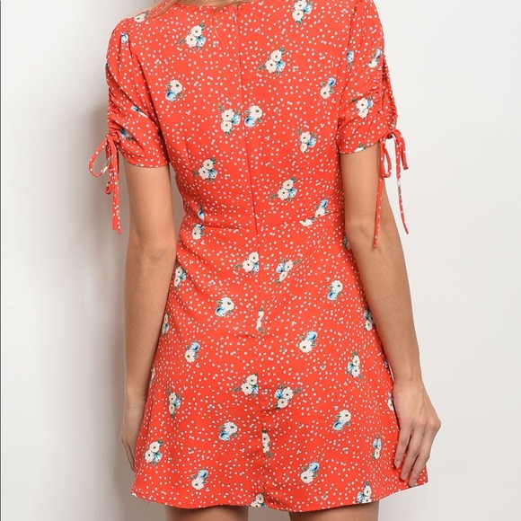 Floral Dotted Dress Mini - Picture 3 of 7